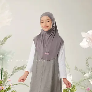 Kalova - Kaluna Hijab Instan Bergo Kids Rayon Non Pad Size M