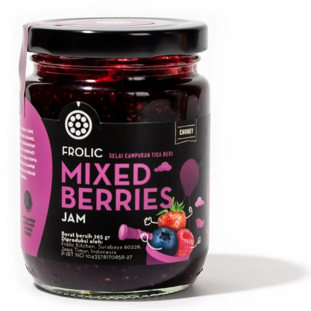 FROLIC Mixed Berries Jam - Selai Campuran Berries Strawberry, Blueberry, Raspberry