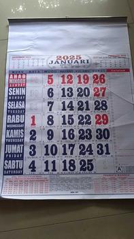 Product Review of KODE MDA 109 II Kalender Nasional 2025 KALENDER JUMBO 2025 / Kalender Dinding JUMBO 2025 41x60cm from S**a 0