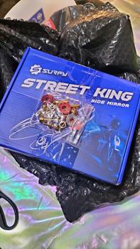 Product Review of Street King Side Mirror V1 Fully Cast Alloy Adjustable HD Lens 14*8cm LTO Passed Universal Surfy Motorcycle from S** ** 2