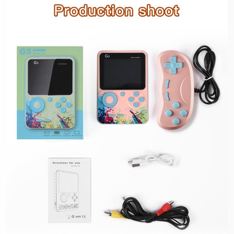 Portable Game Player Built-in Classic 500 Games Connect to TV or Gamepad G5 2 Player Game Boy Game 7