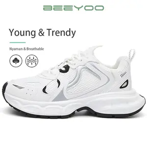 Beeyoo Sepatu Olahraga Wanita Casual Kets Sepatu Sneakers Wanita Sporty Cewek Fashion Style Shoes Karet WR705