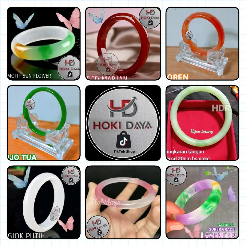 GELANG BANGLE GIOK NATURAL BANGLE BATU ALAM GELANG MANAO 0