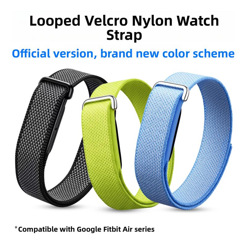 Phù hợp với vòng tay Google Fitbit Air, được trang bị dây nylon đan và dây Velcro, dành cho Fitbit Air.