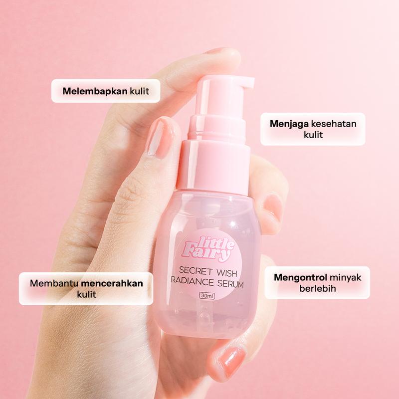 LITTLE FAIRY Secret Wish Radiance Serum Niacinamide Brightening hitam Essence  30mI 2