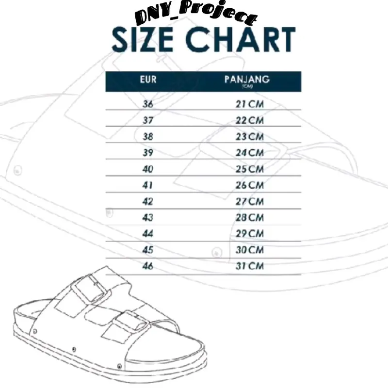 Sandal Sliders Slip On DNYPROJECT Sendal Pria Wanita Karet Shoes 6