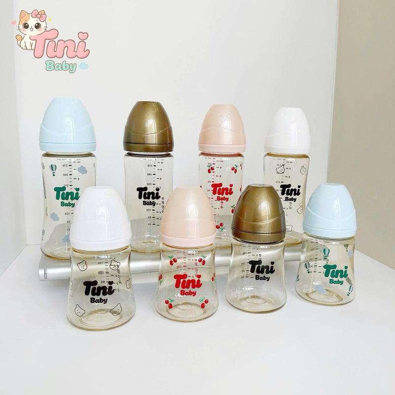 Bình sữa cho bé Tini Baby phiên bản mới với núm ti thế hệ 3 siêu mềm