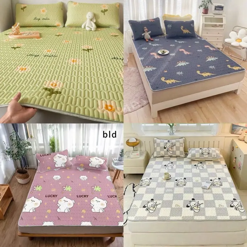 Chiếu điều hòa Thun Lanh hoa tiet 5D (tang 2vo goi) Boss Decor Chiếu tencel Mềm mai, Thoáng mát cao cấp Dùng bốn mùa quanh năm