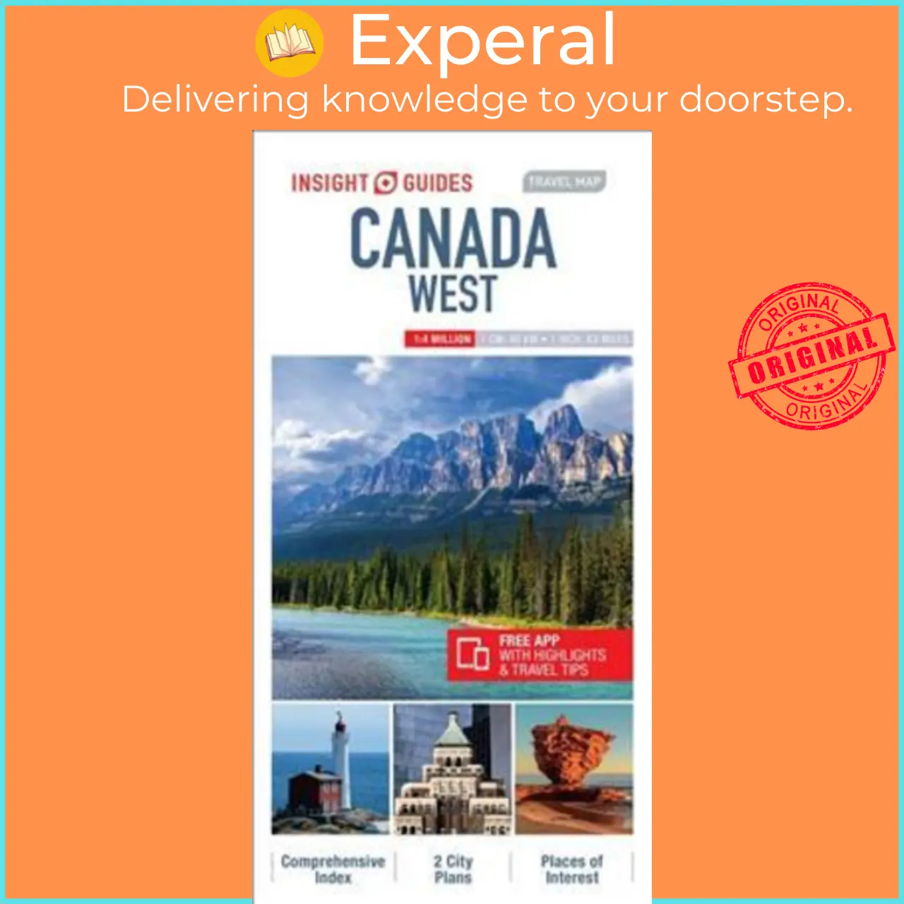 Insight Guides Travel Map Canada West by Unknown (UK edition, paperback) - 9781786718723