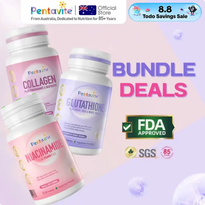 miyu white glutathione Essential Morning Oficinal - 30 Cpsulas | Sade & Bem-Estar Pentavite Skin Wellness Bundle Deals