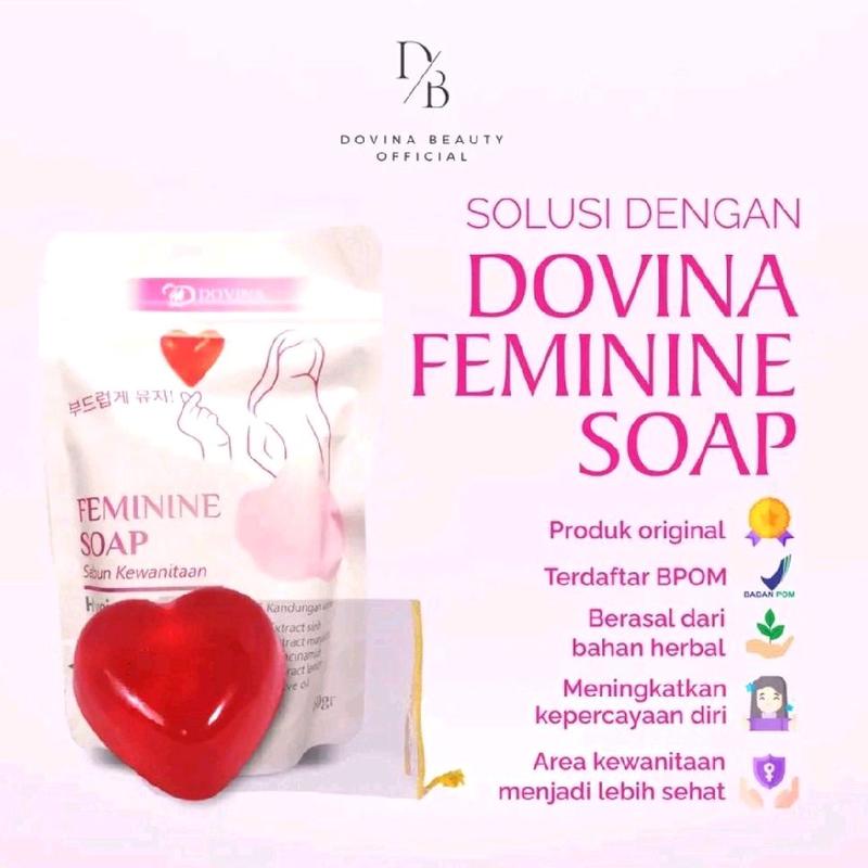 DOVINA FEMININE SOAP SABUN KEWANITAAN Dengan Extra Sirih Dan Manjakani 0