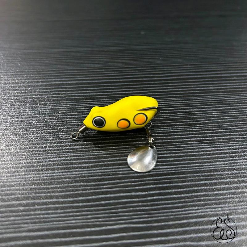 Soft Frog Killer Umpan Casting Gabus 3,5cm Estusae Lure Anti Mocel propeller 1