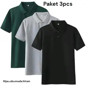 PROMO Paket 3Pcs / Kaos Premium / KAOS Kerah Polos TANGAN PENDEK PROMO Paket 3Pcs / Kaos Premium / KAOS Kerah Polos TANGAN PENDEK
