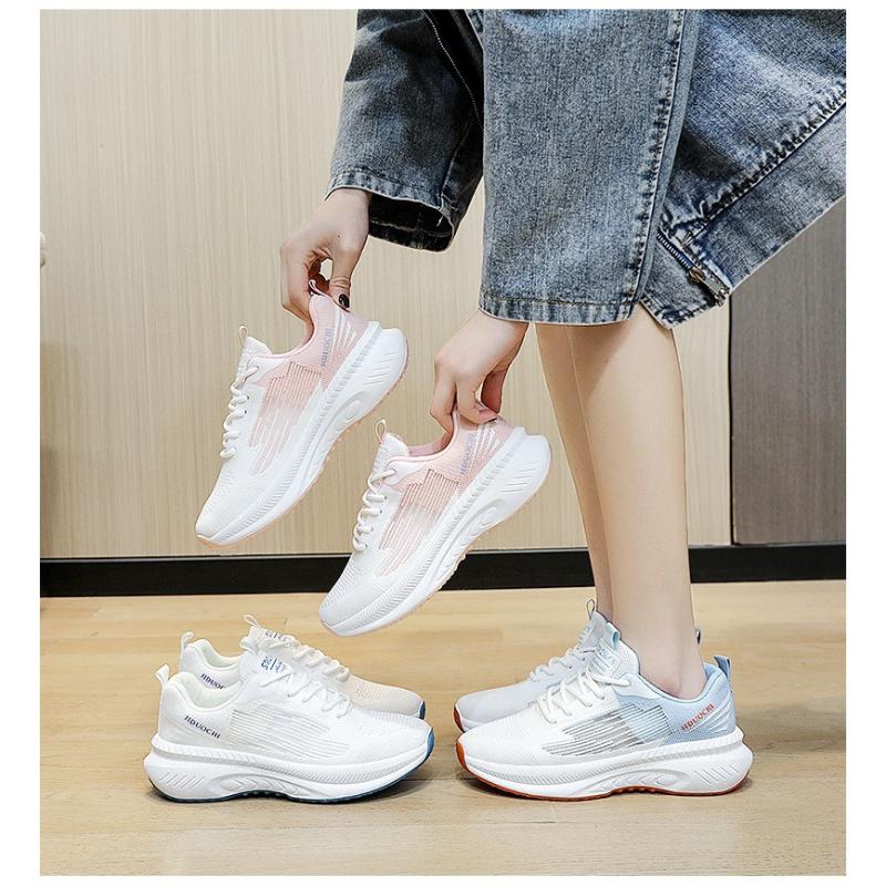 【new】 giầy thể thao nữ màu trắng êm chân thoáng khí,giày nữ thể thao tập gym,chạy bộ,tập erobic MINKA SHP gtn48