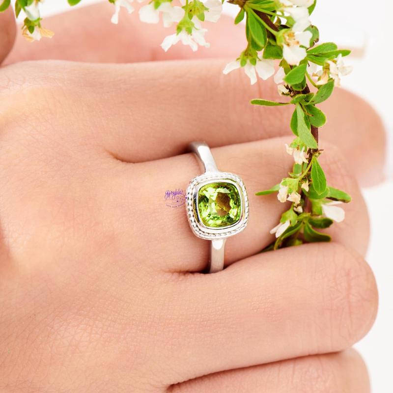  Nhẫn Bạc Monteverde Peridot  MỆNH MỘC - THỦY  SP005304 Gypsy.lala 