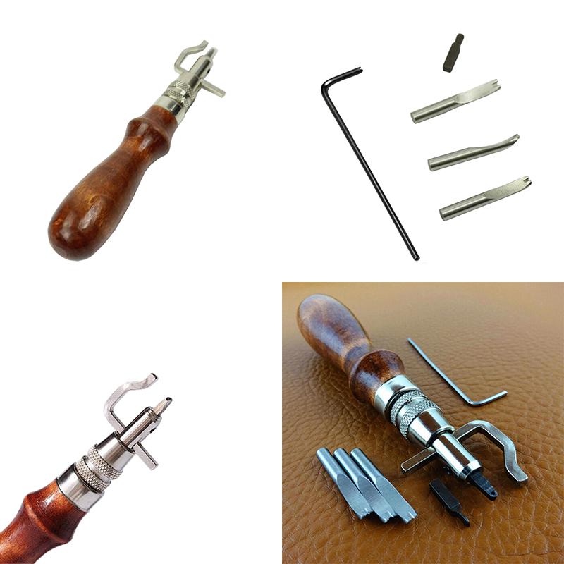 Product Introduction of 7 in 1 Multipurpose Leather Craft Tool Sew&Crease Leather Edge Beveler Tool Set 24