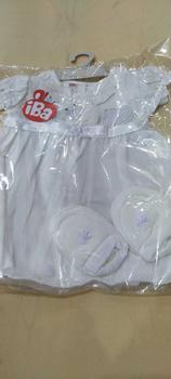 Product Review of Baju Bayi Perempuan 0-12 Bulan/Dress Bayi Putih/Dress baby 1 Set/Dress+Bandana+Sepatu/Gaun Bayi Viral /Dress Bayi korea/kado bayi nb / Fashion baby/ Parsel/PURPLE BABY from s**n 3