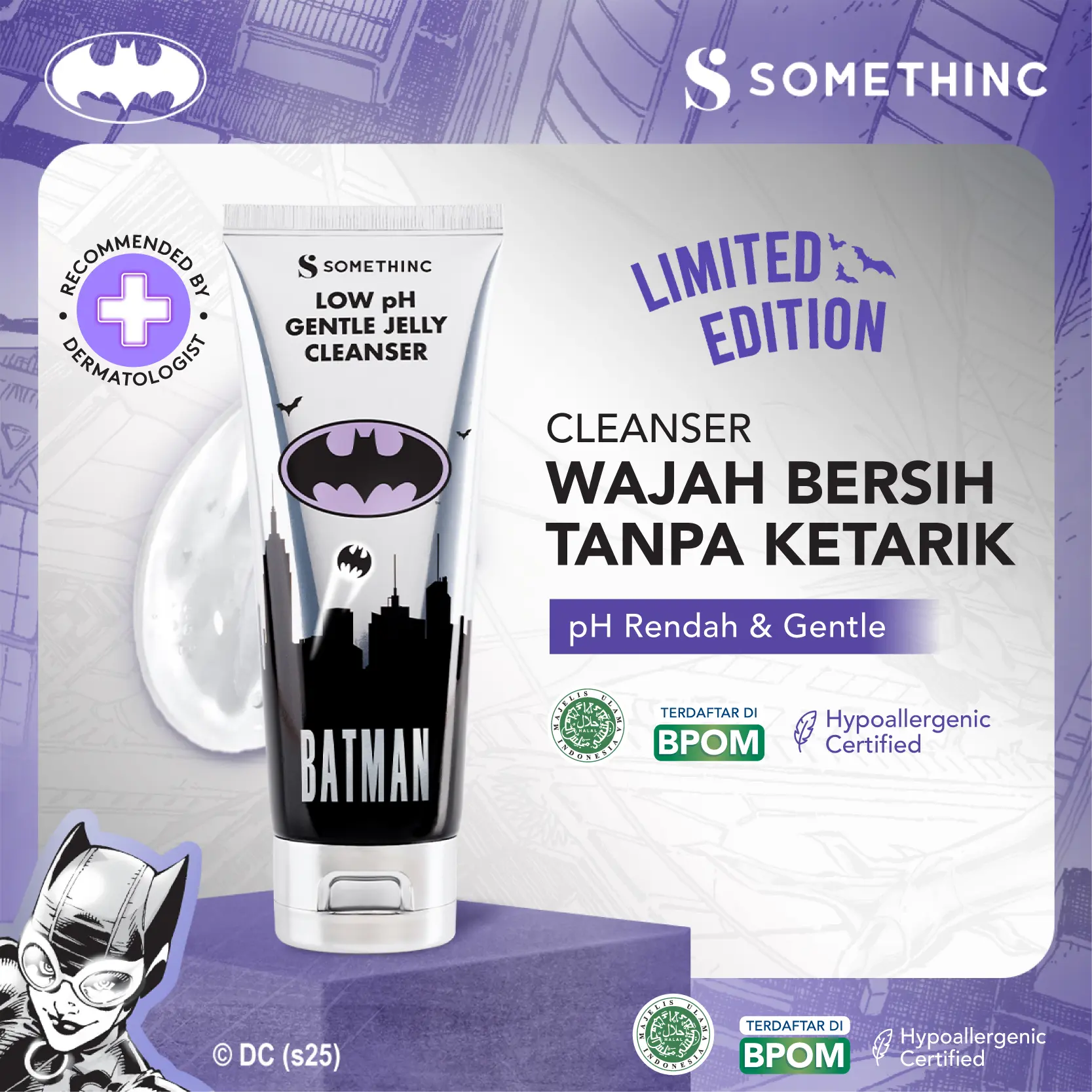 SOMETHINC Low pH Gentle Jelly Cleanser - Sabun Cuci Muka Tanpa Kulit Ketarik -  Facial  Cleansing, Membersihkan Wajah