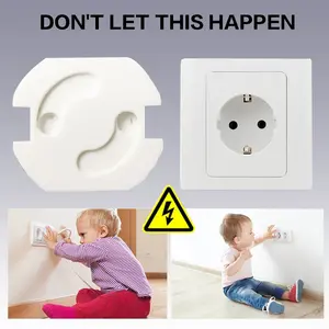 Safety Socket 3M 90 Derajat EU Plug Pengaman Aliran Listrik Anak Bayi