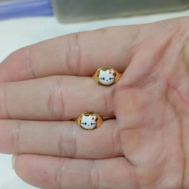 Cincin Anak Helo Kitty (Perak 925) 2