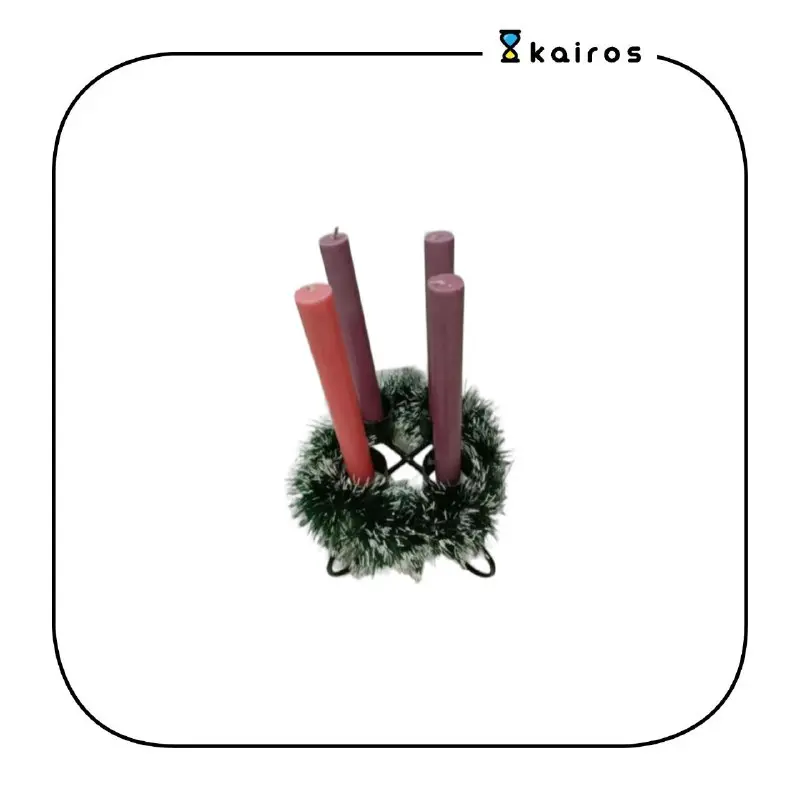 Korona Advent / Lingkaran Advent Natal dengan / termasuk lilin ukuran 3x20 cm 1