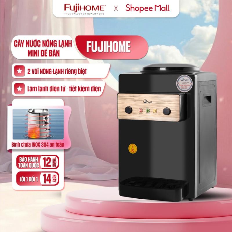 Cây nước nóng lạnh mini để bàn , máy lọc nước uống nóng lạnh an toàn tiết kiệm điện cho gia đình