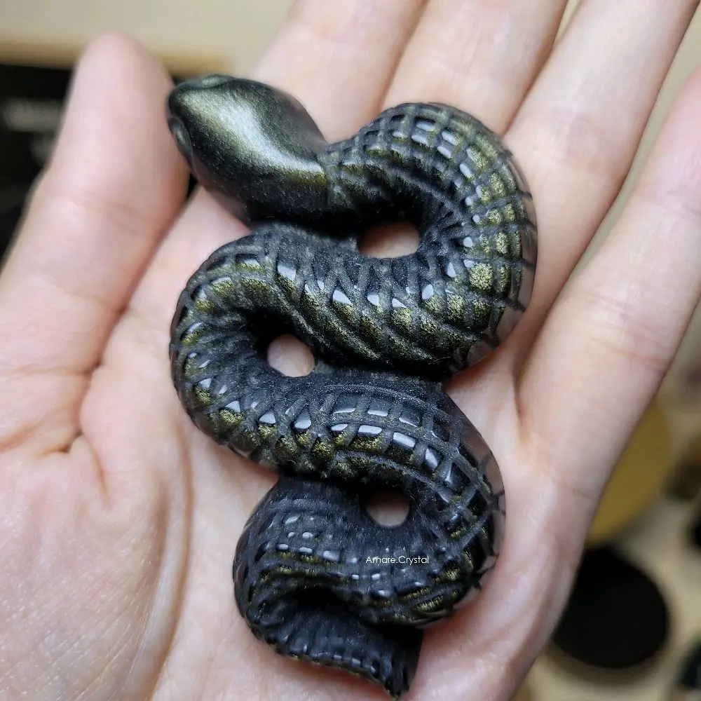 Ukiran Batu Ular Snake Kristal Cobra Natural Carving Kristal Dekorasi Decoration