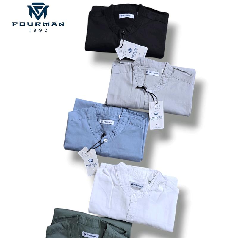 FOURMAN | Kemje Pendek Sanghai | Kemeja Pendek Cowok | Kemeja Casual 6