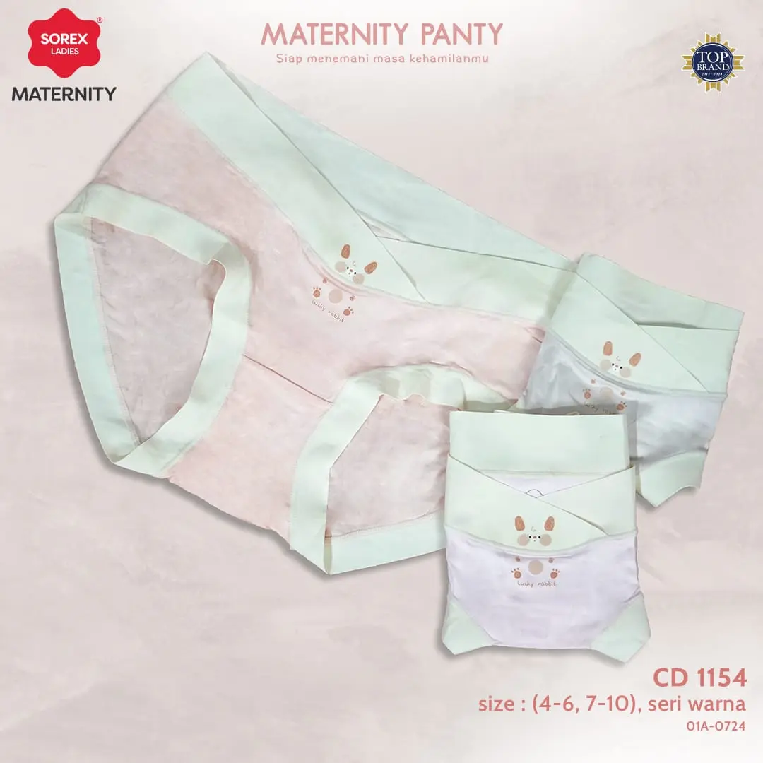 Celana Dalam Hamil Jumbo CD Maternity Panty Bahan Katun Viskosa Cutting Mini Low Waist CD Sorex 1154 Wanita Ibu