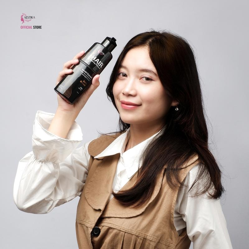 PROMO SPECIAL-Original Aestika Shampo Penghitam Rambut Beruban - Hair coloring shampoo, Penghitam rambut, Penghitam uban 7