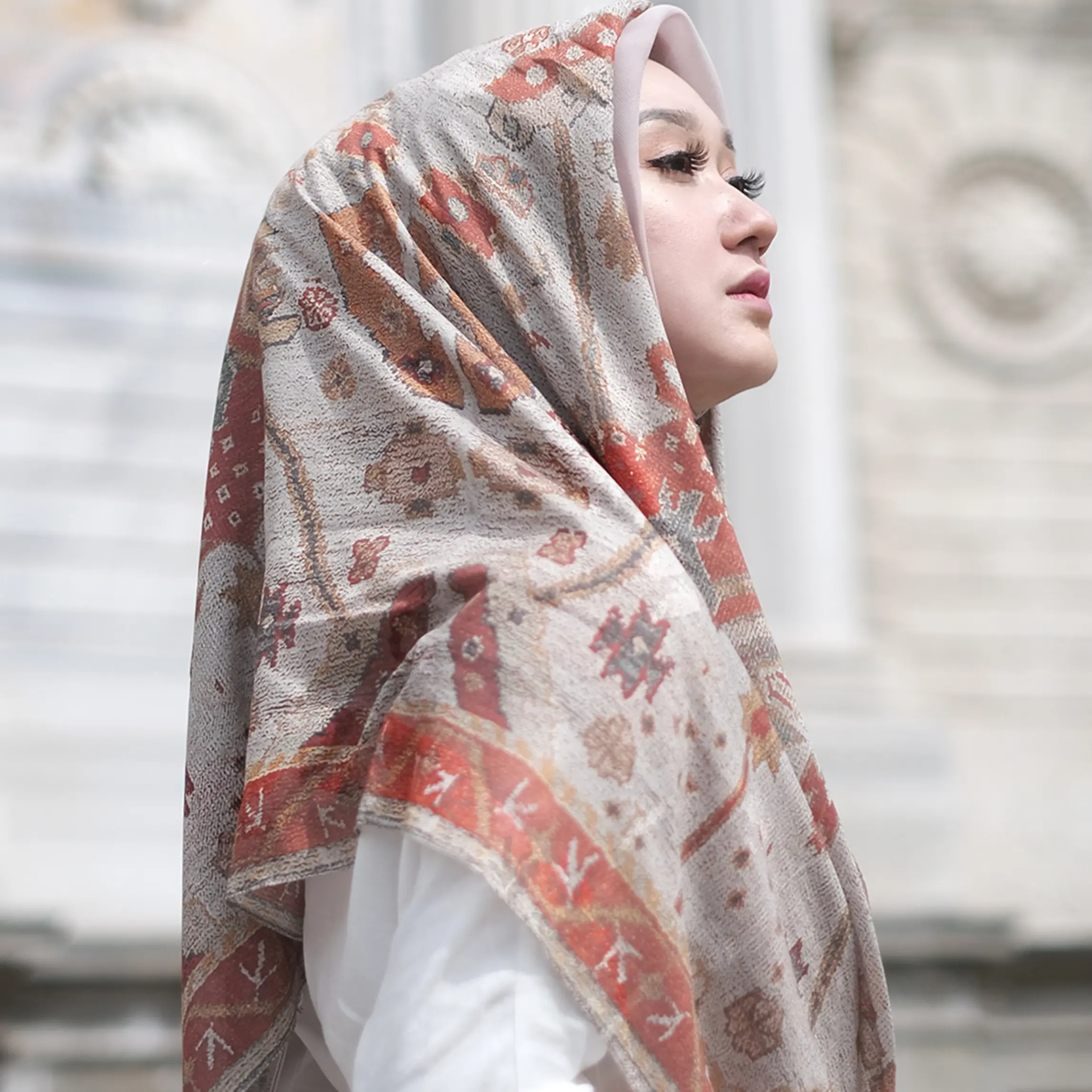 Pelangi Asmara Rumi square scarf - Anatolia series