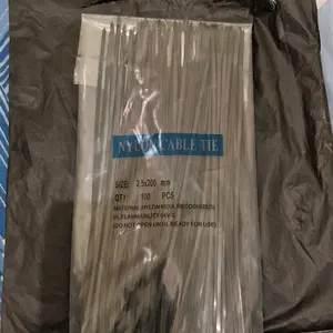 [100 Pcs] Kabel Ties Cable Tie Ekonomis Murah 2.5 x 100 / 150 / 200 / 250 mm [ISHIMA] Hitam Putih