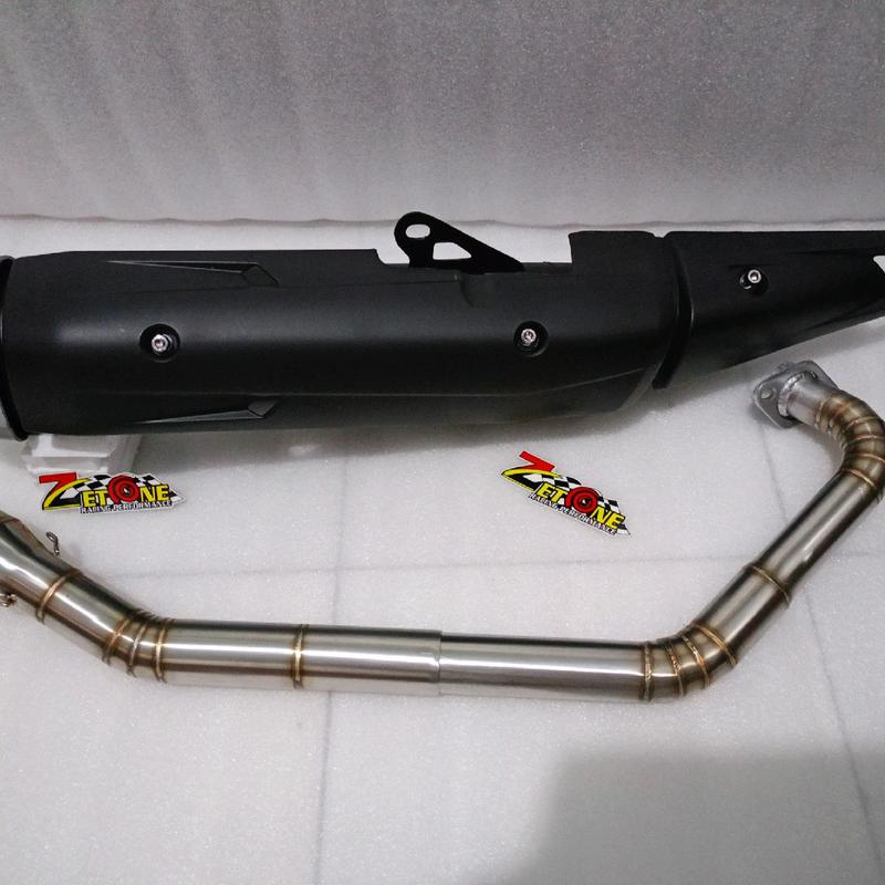 Knalpot Standar Racing Copy MX King Fulset Pipa 32 35 38 50 Motor Stainless Las Robotik - Motorcycle 7