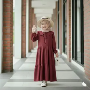 MIDI DRESS ANAK TERBARU BAHAN RAYON Fashion