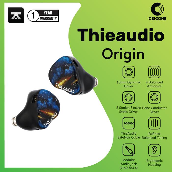 Gambar Thieaudio Origin 1DD+4BA+2EST+1BC Quadbrid In Ear Monitor Earphone dari CSI-ZONE Kota Tangerang Selatan Tokopedia