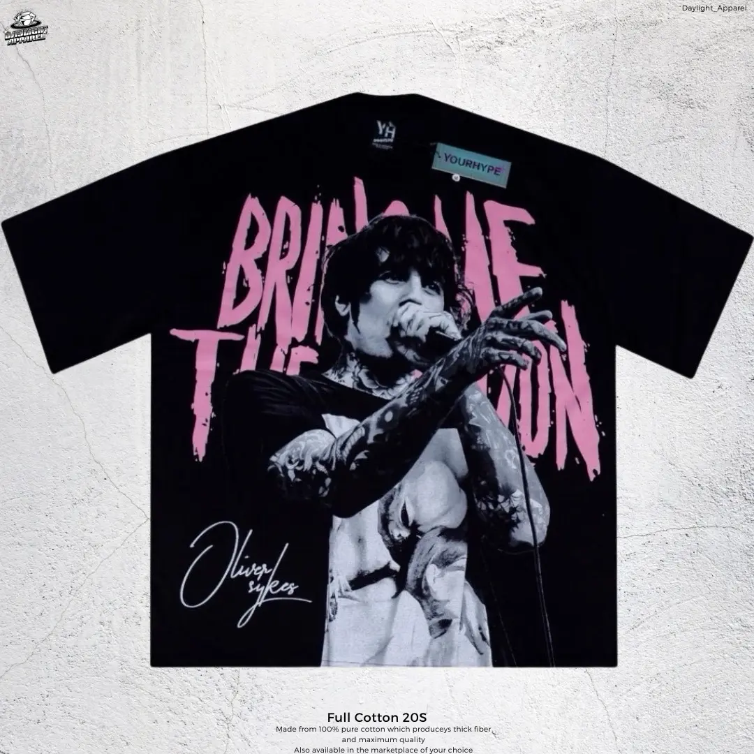 T-Shirt BMTH Oliver Sykes - Oversized Black