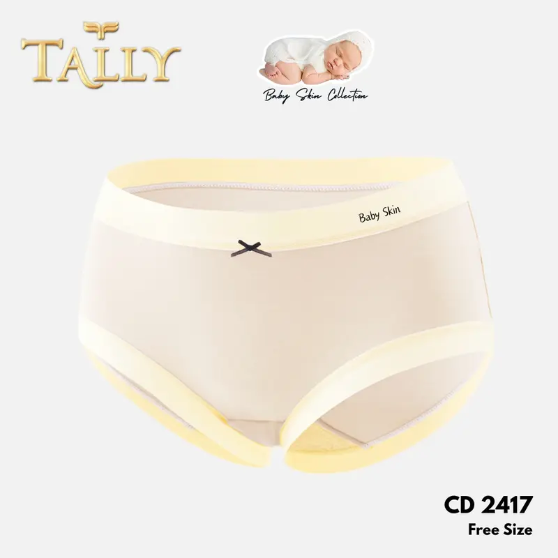 TALLY CD 2417 Celana Dalam Wanita Bahan Katun Baby Skin Fit to L - XL CD Wanita Collection Pakaian Dalam Wanita Lembut dan Nyaman 5