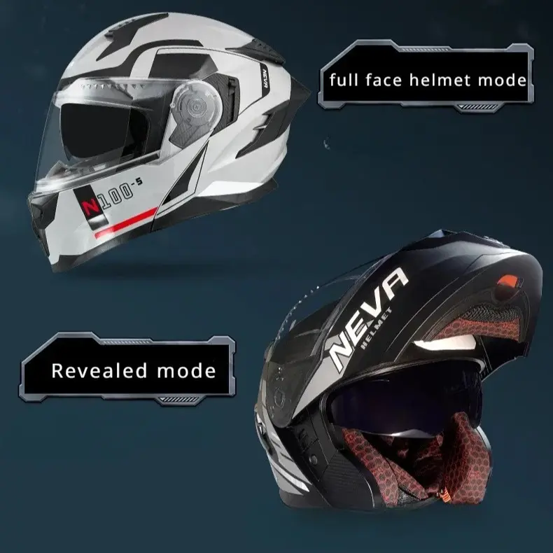 helm sepeda motor Perlindungan berkendara Helm pengaman Helm yang ramping Anti jatuh, anti terjepit 4