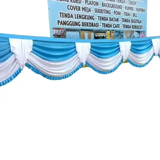 dekorasi rumbai tenda paket 5 meteran tinggi 75/80cm 0
