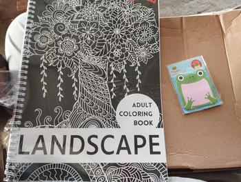 Product Review of Adult Coloring Book Landscape Panorama, Buku Mewarnai Dewasa Pemandangan Anti Stress from C**a 0