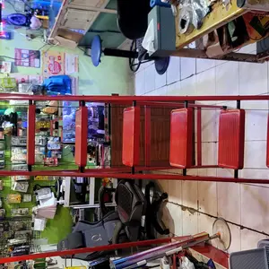 MUSIKO Tangga Lipat Multifungsi dengan 3 - 8 Langkah: 250kg Keamanan, Anti-Slip, Garansi 1 Tahun, COD, Ideal untuk Ibu Rumah Tangga & Tukang Bangunan!