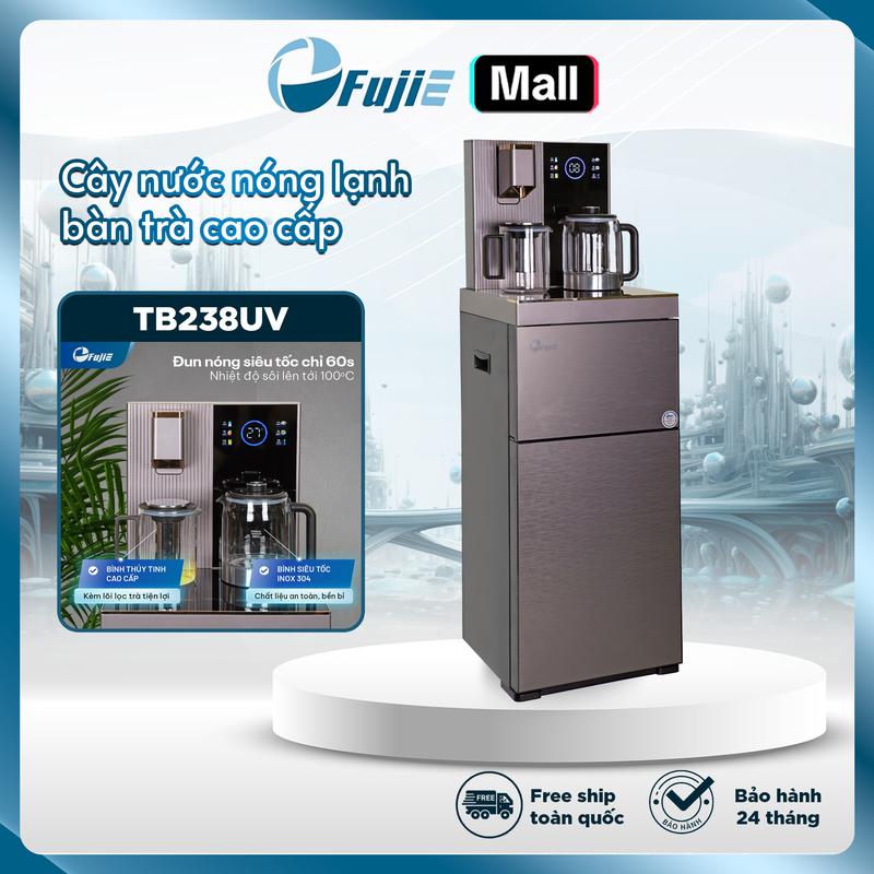 Cây nước nóng lạnh TB238UV FujiE bàn trà cao cấp có ngăn khử khuẩn UV