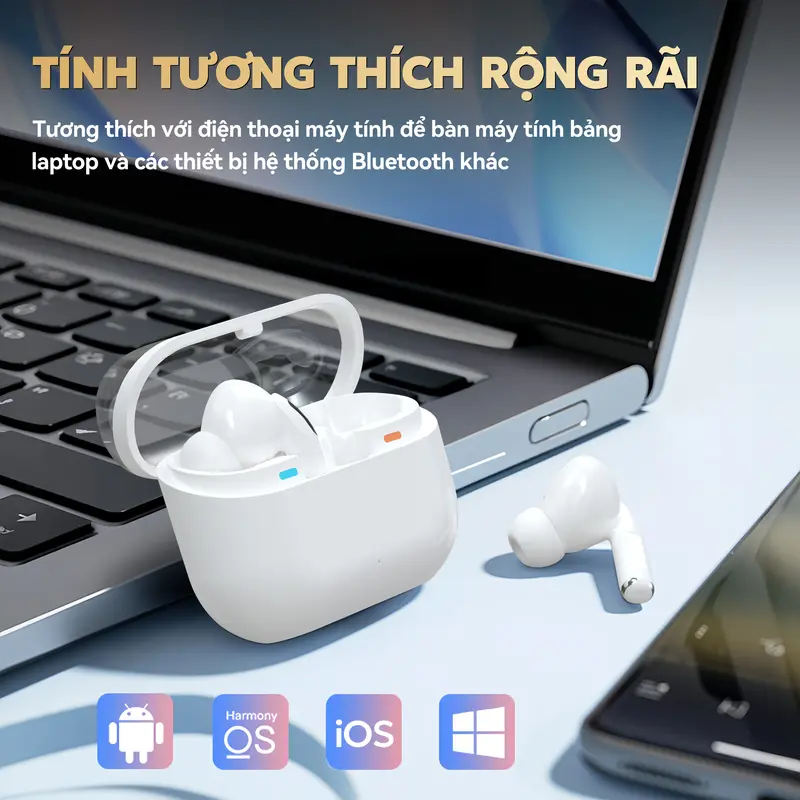X8 Mới Nhất ANC Tai Nghe [2 Quà tặng] 1 Nhãn dán hoạt hình+1 Bao tay chơi game, Thiết kế kho trong suốt, Âm thanh nổi cấp độ HiFi, Mic tích hợp chống nước IPX5, Giảm tiếng ồn, Với iPhone và Android | BigBuy360 - bigbuy360.vn