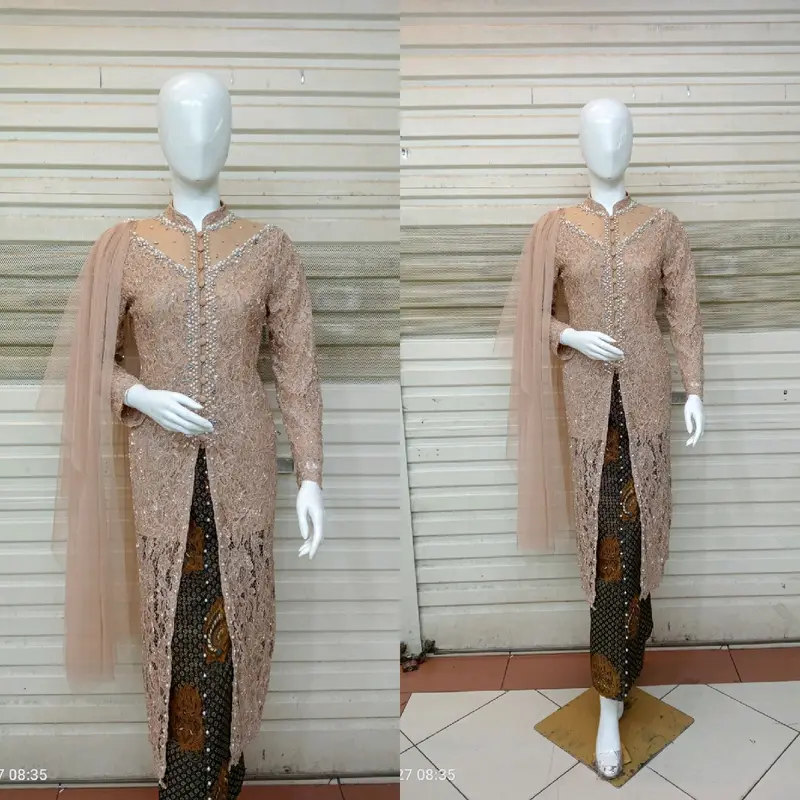 kebaya atasan ibu besan full payet depan belakang atasan ajah tapa rok) 6
