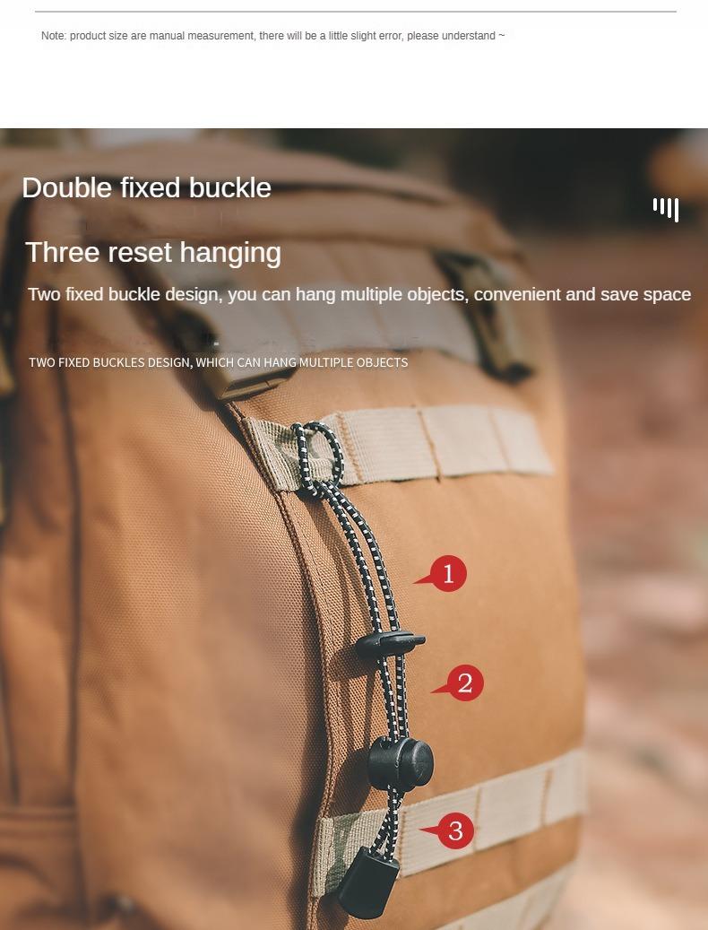 Product Introduction of ISE MOUNT 2 pieces Trekking pole rope with buckles,multifunctional elastic strap,Backpack external buckle 2