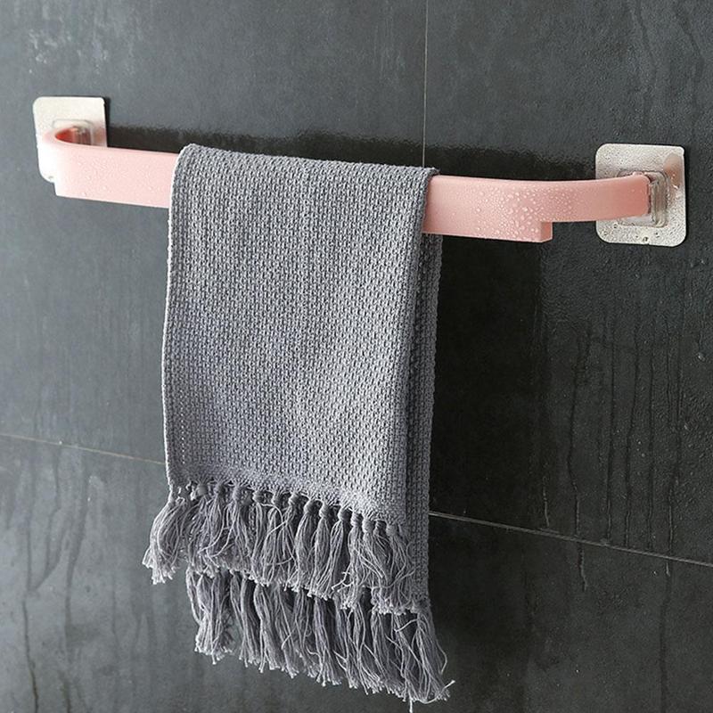 Product Introduction of Self Adhesive Towel Bar Non-Trace Rack Towel Holder Hanger Easy Installation Wall Mounted Towel Rack Shoes Storage Rack Storage 26