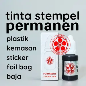 Nobu Ink - Tinta Stempel Permanen untuk Plastik Kemasan Label Sticker Foil Besi Tanggal Kadaluarsa Expired Date Kode Produksi Alat Cairan Toner