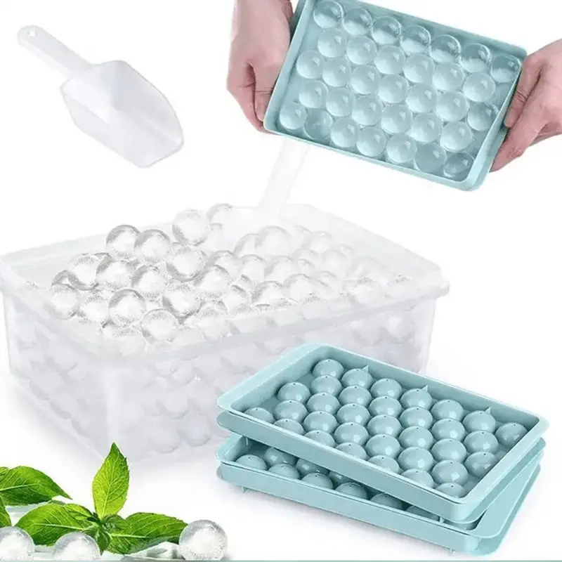 Cetakan Es Batu Bulat 33 Lubang - Cetakan Es Batu Bulat Puding Ice Ball Tray 33 Lubang 6