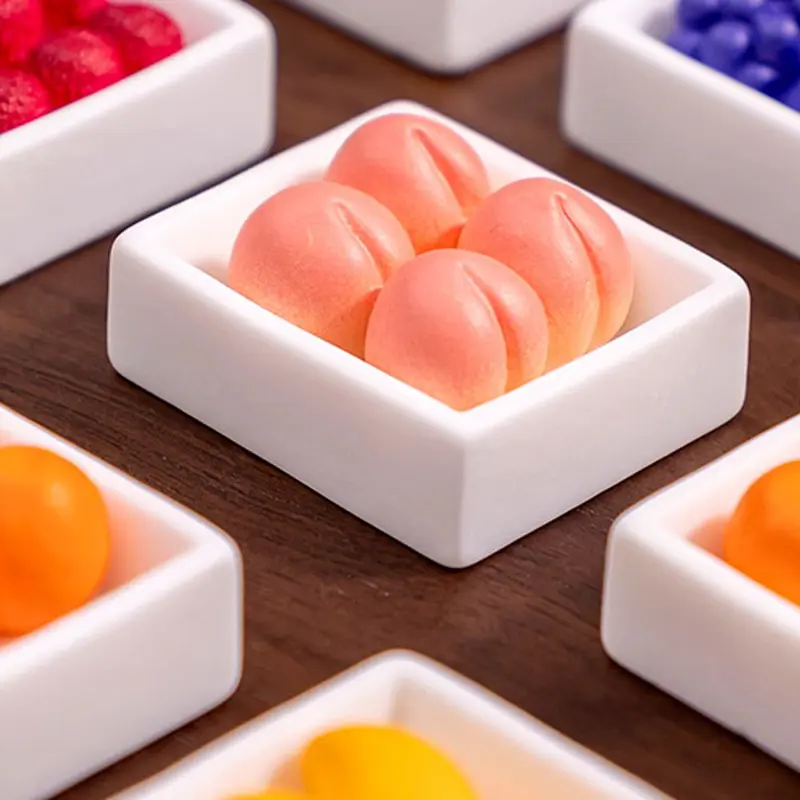 3D Simulation Fruit Mini Resin Fruit Figurines Miniatures Cute Mango Strawberry Artificial Fruits Window Display 1