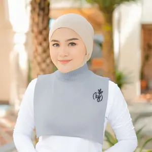 Koyu Hijab Iner Manset Leher & Manset Kutung Baju Rajut